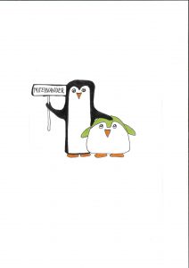 Pinguin Achtsamkeit